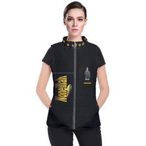 Noneillah Black And Gold Puff Vest W/Artist Sean M
